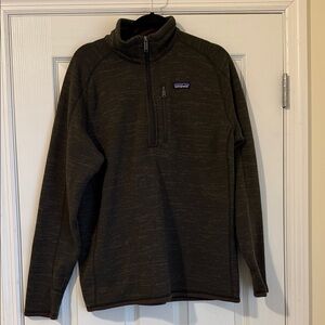 Patagonia Dark Brown Quarter-Zip Fleece